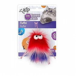 כדור משחק פרוותי לחתול פלופי אדום